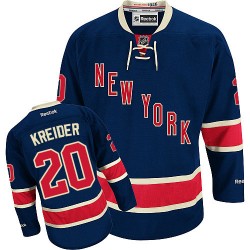 Chris Kreider New York Rangers Reebok Youth Authentic Third Jersey (Navy Blue)