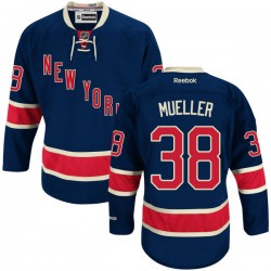 Chris Mueller New York Rangers Reebok Premier Alternate Jersey (Navy Blue)