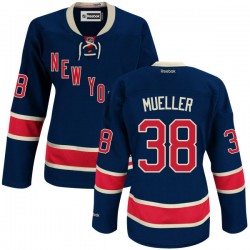 Chris Mueller New York Rangers Reebok Women's Premier Alternate Jersey (Navy Blue)