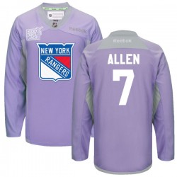 Conor Allen New York Rangers Reebok Premier 2016 Hockey Fights Cancer Practice Jersey (Purple)