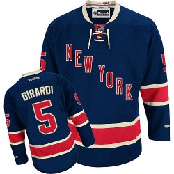Dan Girardi New York Rangers Reebok Authentic Third Jersey (Navy Blue)