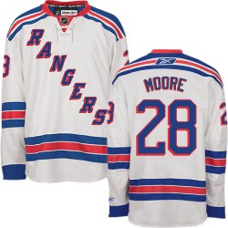Dominic Moore New York Rangers Reebok Premier Away Jersey (White)