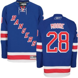 Dominic Moore New York Rangers Reebok Premier Home Jersey (Royal Blue)