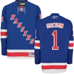 Eddie Giacomin New York Rangers Reebok Premier Home Jersey (Royal Blue)