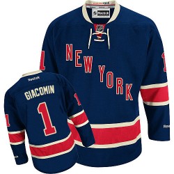 Eddie Giacomin New York Rangers Reebok Authentic Third Jersey (Navy Blue)