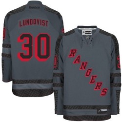 Henrik Lundqvist New York Rangers Reebok Authentic Charcoal Cross Check Fashion Jersey ()