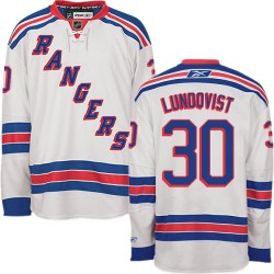 Henrik Lundqvist New York Rangers Reebok Authentic Away Jersey (White)