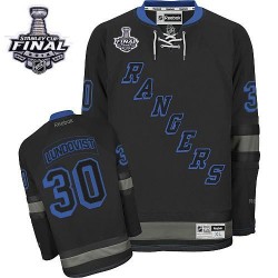 Henrik Lundqvist New York Rangers Reebok Premier 2014 Stanley Cup Jersey (Black Ice)