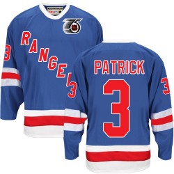 James Patrick New York Rangers CCM Authentic Throwback 75TH Jersey (Royal Blue)