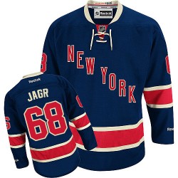 Jaromir Jagr New York Rangers Reebok Authentic Third Jersey (Navy Blue)