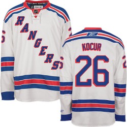 Joe Kocur New York Rangers Reebok Authentic Away Jersey (White)