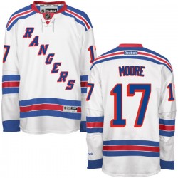 John Moore New York Rangers Reebok Premier Away Jersey (White)