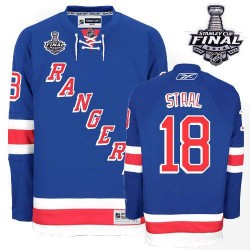Marc Staal New York Rangers Reebok Authentic Home 2014 Stanley Cup Jersey (Royal Blue)