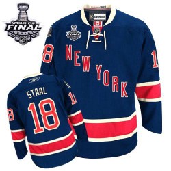 Marc Staal New York Rangers Reebok Authentic Third 2014 Stanley Cup Jersey (Navy Blue)