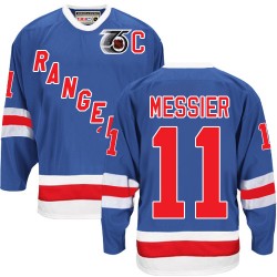 Mark Messier New York Rangers CCM Authentic Throwback 75TH Jersey (Royal Blue)