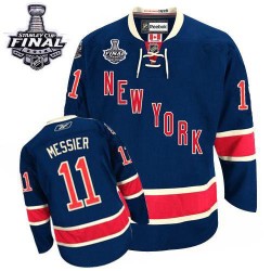 Mark Messier New York Rangers Reebok Premier Third 2014 Stanley Cup Jersey (Navy Blue)