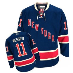 Mark Messier New York Rangers Reebok Women's Authentic Third Jersey (Navy Blue)