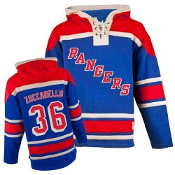 Mats Zuccarello New York Rangers Authentic Old Time Hockey Sawyer Hooded Sweatshirt Jersey (Royal Blue)
