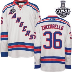 Mats Zuccarello New York Rangers Reebok Authentic Away 2014 Stanley Cup Jersey (White)