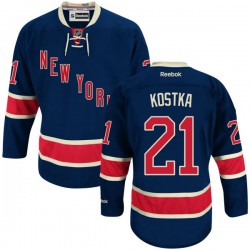 Michael Kostka New York Rangers Reebok Authentic Alternate Jersey (Navy Blue)