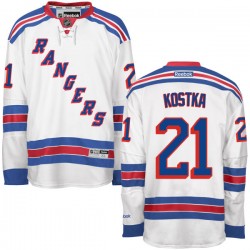 Michael Kostka New York Rangers Reebok Authentic Away Jersey (White)