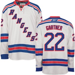 Mike Gartner New York Rangers Reebok Authentic Away Jersey (White)