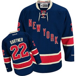 Mike Gartner New York Rangers Reebok Authentic Third Jersey (Navy Blue)
