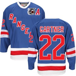 Mike Gartner New York Rangers CCM Authentic Throwback 75TH Jersey (Royal Blue)