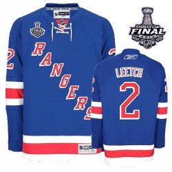Brian Leetch New York Rangers Reebok Authentic Home 2014 Stanley Cup Jersey (Royal Blue)