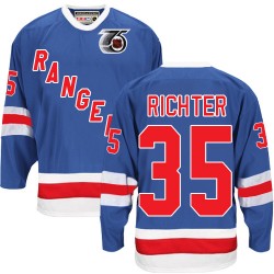 Mike Richter New York Rangers CCM Authentic Throwback 75TH Jersey (Royal Blue)
