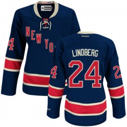 Oscar Lindberg New York Rangers Reebok Women's Premier Alternate Jersey (Navy Blue)