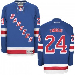 Oscar Lindberg New York Rangers Reebok Authentic Home Jersey (Royal Blue)