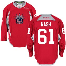 Rick Nash New York Rangers Reebok Authentic Statue of Liberty Practice Jersey (Red)