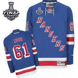 Rick Nash New York Rangers Reebok Authentic Home 2014 Stanley Cup Jersey (Royal Blue)