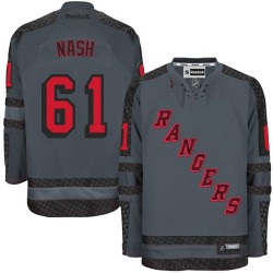Rick Nash New York Rangers Reebok Premier Charcoal Cross Check Fashion Jersey ()
