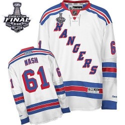 Rick Nash New York Rangers Reebok Authentic Away 2014 Stanley Cup Jersey (White)