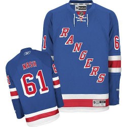 Rick Nash New York Rangers Reebok Youth Authentic Home Jersey (Royal Blue)