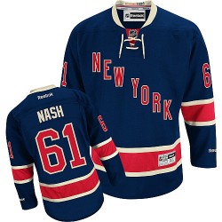 Rick Nash New York Rangers Reebok Youth Premier Third Jersey (Navy Blue)