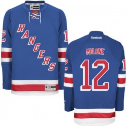 Ryan Malone New York Rangers Reebok Authentic Home Jersey (Royal Blue)