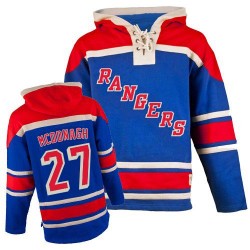 Ryan McDonagh New York Rangers Authentic Old Time Hockey Sawyer Hooded Sweatshirt Jersey (Royal Blue)