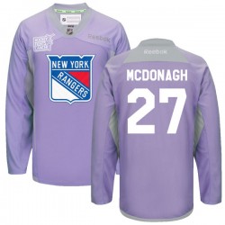 Ryan Mcdonagh New York Rangers Reebok Premier 2016 Hockey Fights Cancer Practice Jersey (Purple)