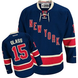 Tanner Glass New York Rangers Reebok Authentic Third Jersey (Navy Blue)