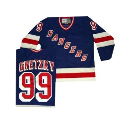 Wayne Gretzky New York Rangers CCM Authentic Throwback Jersey (Royal Blue)