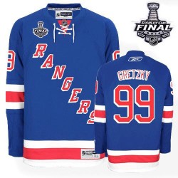 Wayne Gretzky New York Rangers Reebok Premier Home 2014 Stanley Cup Jersey (Royal Blue)