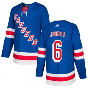 Zac Jones New York Rangers Adidas Authentic Home Jersey (Royal Blue)