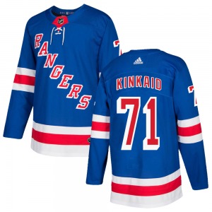Keith Kinkaid New York Rangers Adidas Authentic Home Jersey (Royal Blue)