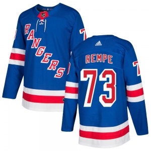 Matt Rempe New York Rangers Adidas Authentic Home Jersey (Royal Blue)