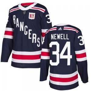 Patrick Newell New York Rangers Adidas Authentic 2018 Winter Classic Home Jersey (Navy Blue)