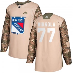 Niko Mikkola New York Rangers Adidas Authentic Veterans Day Practice Jersey (Camo)