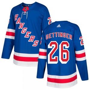Tim Gettinger New York Rangers Adidas Youth Authentic Home Jersey (Royal Blue)